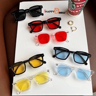 [HAPPY DOODLE]Korean New Style Spec ins Retro Square Sunglasses Vintage Unisex Male Female  Sunglass