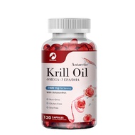 Kexinsh Antarctic Krill Oil 1000mg 120 Capsules, Omega-3 EPA, DHA, with Astaxanthin