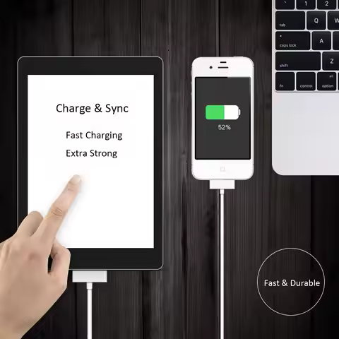 30 Pin USB Charger Cable For IPhone 4 4s 3G 3GS IPad 1 2 3 IPod Adapter Accessories Nano Touch Charg