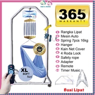 Polo Electronic Cradle Buaian elektrik Motor + spring cot rangka buaian + Net kain buaian set