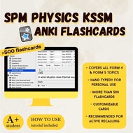 SPM PHYSICS KSSM A+  ANKI FLASHCARDS REVISION [PDF]
