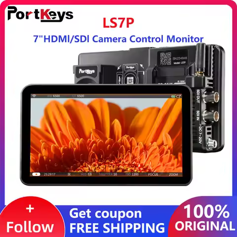 Portkeys LS7P Camera Field Monitor 7-inch Touch Screen HDMI/SDI 1000 Nit 1920x1080 3D LUT Wireless P