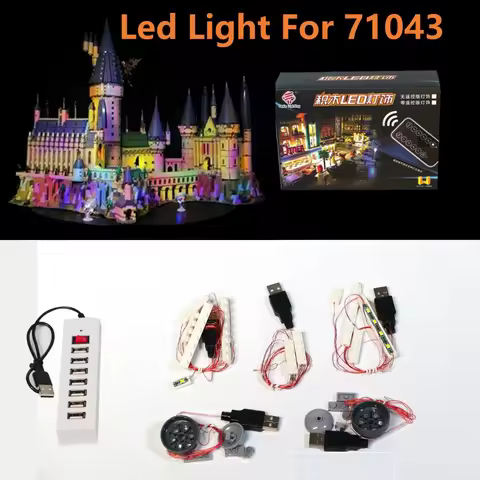 Led Light Kit For LEGO 71043 Hogwarts Castle 69500 Building Blocks (only Lighting included No Bricks