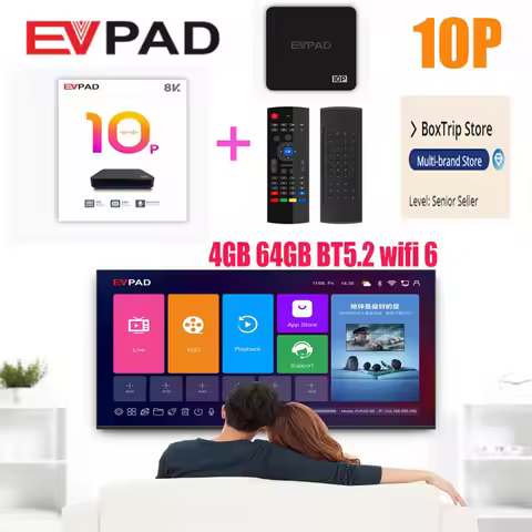 [Genuine]evpad 10p Korea tv box 2024 original store 4GB64GB hot in USA Japan UK Singapore Canada Fra
