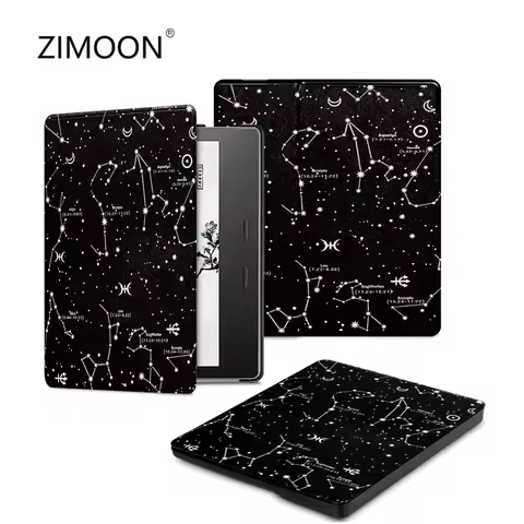 Premium Lightweight Protective Case for Kindle Oasis 10th 2019 Painted PU Leather Cover for Kindle O