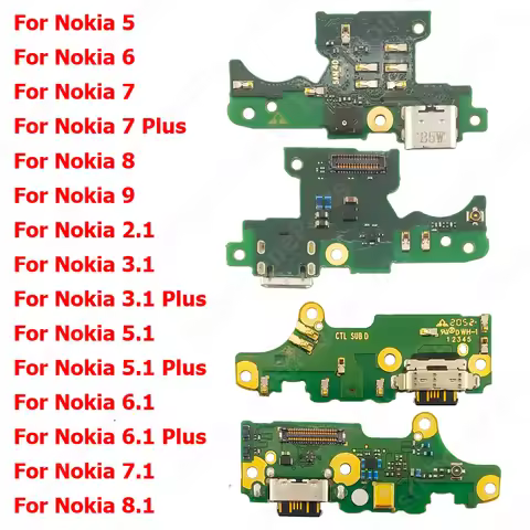 Charge Board For Nokia 8.1 7.1 6.1 X6 5.1 X5 3.1 2.1 9 SuperView 8 7 Plus 6 5 Charging Port Plate Ri