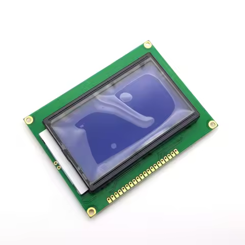 12864 LCD Display Module 5V LCD LED Display Board Yellow Green Blue Screen with Backlight ST7920 Par