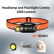 ACEBEAM H16 Headlamp 1000 Lumens LED Flashlight USB-C Rechargeable AA Battery