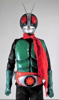 售 100% 全新 Medicom RAH450 1/4 幪面超人 舊二號 東映 會員限定 第2期 非賣品 (日版原裝全套連 特典卡 & Bandai HG扭蛋公仔) Toei Kamen Maske