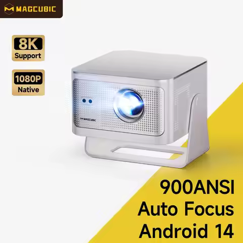 Magcubic 900ANSI Android 14 Projector Auto Focus Support 8K Native 1080P With Wifi6 BT5.4 16G Allwin