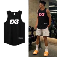 American Vest Basketball Quick-Drying Breathable Loose Training FIBA Warm-Up Sports Master Game T-Sh