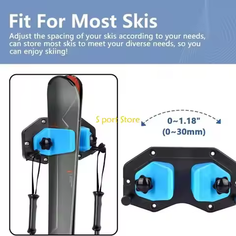 U2JB Ski & Snowboard Wall Rack Winter Gear Organizers Wall Mount Snowboard Rack