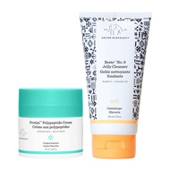 Drunk Elephant Protini Polypeptide Cream & Beste No 9 Jelly Cleanser Duo. Protein Face Moisturizer w