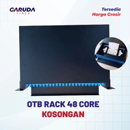 OTB Rack (48 Core) 1U Empty Black Steel - GARUDA Cable Box Fiber Optik - STURDY Material