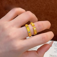 Gold Shop Same Style Sand Gold Colorful Star Ring