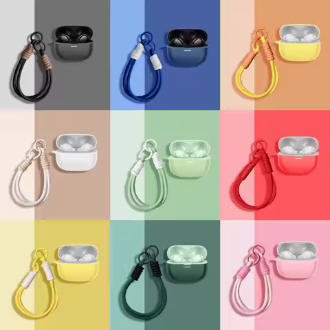 For Redmi Buds 5 Pro Case Fashion Rope Silicone Earphone Case Headset Shell Headphone Cover For Xiao