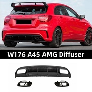 Mercedes A-Class W176 AMG A45 Diffuser A180 A200 A250 Exhaust Pipe Tail Pipe Bodykit