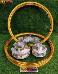 Set Rim For Suzuki Raider 150 Carb / Suzuki Raider 150 Fi Rim Hun Spokes 17S /