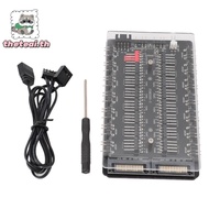 THETEAI ARGB PWM Fan Hub, with  3Pin ARGB 2 in 1 Fan Hub, Portable 4Pin PWM SATAs Interface  Fan Hub