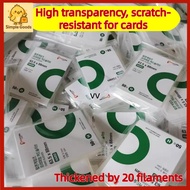 【Ready Stock】50 Pcs Popcorn Card Premium Card Sleeves - High Clarity CPP Film | 20 Silk Finish, 0.1m