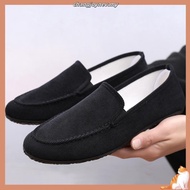 .❤🎁Ready Stock🎁 kasut karipap lelaki kasut lofer lelaki kasut loafer lelaki Summer Breathable Canvas