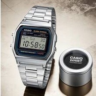 Casio Men's Quartz Watch, Stainless Steel Case And Strap, Green LED Backlight, Alarm, Hourly Time Si