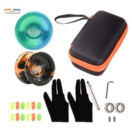 Aluminum Alloy Responsive Unresponsive Yoyo +  Professional Orange Black Unresponsive Yoyo,