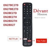 Hisense smart tv remote control Replacement EN2BE27 for Hisense 6 in1TV Remote control EN2BE27 Fernbedienung