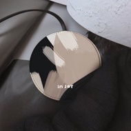 低調中性幾何色塊 輕薄 皮革工藝10W快充無線充電器