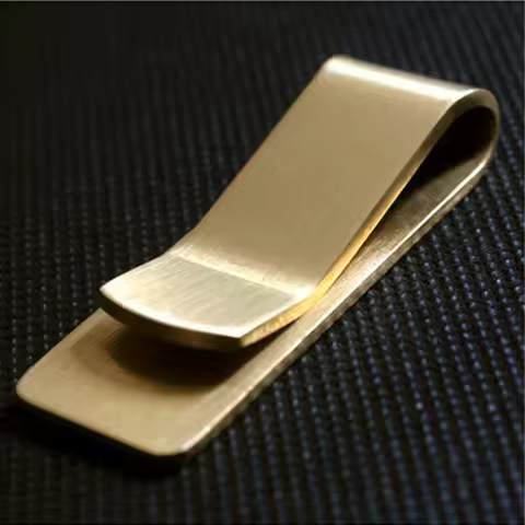 1/2pcs Stainless Steel Slim Pocket Men Design Money Clip Wallet Cash ID Credit Card Business Dollar 