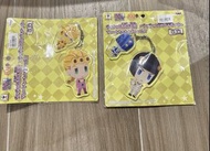 Jojo奇妙冒險 黃金之風 喬巴拿 & 布加拉提 亞加力膠鎖匙扣