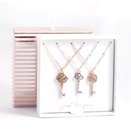Lovisa 3 Tones Filigree Key Pendant Necklace Set in box