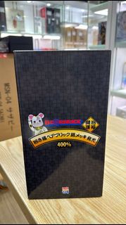 全新 Medicom Toy Bearbrick Be@rbrick 400% Maneki Neko 招財貓 銀色 發光