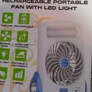Nippon NPF-2825 Rechargeable Fan Camping Light Torch for Travel, Camping