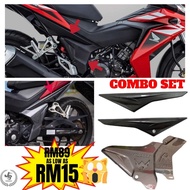 COMBO SET HONDA RS150 V1 V2 WINNER SIDE BODY PGM-FI BATTERY MAINTENANCE SIDE FENDER BODY KIT COVER