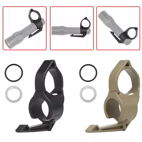 Tactical Switchback Flashlights Holder 27mm Nylon Finger Ring For Surefire G2X Pro Flashlight Pocket