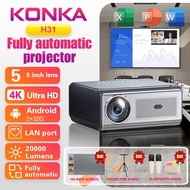 【1-year warranty】KONKA H31 Outdoor Movie Projector - Native 1080P HD Portable Projector 15000 Lumens