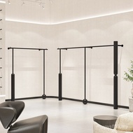 Clothing Store Display Rack Women's Clothing Store Black Simple Bold Iron Art Wall Clothes Display H