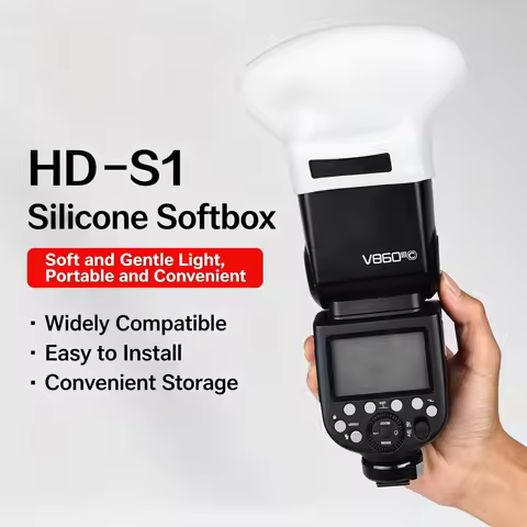 Portable Silicone Flash Diffuser Soft Light Ball Cover Universal Speedlite Cap for Godox TT520III TT