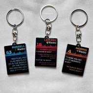 Premium Acrylic Keychain – Formula 1 Radio Driver F1 Keychain