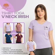 Irish V Neck Yoga T-shirt Yoga Clothes/ Women's T-shirt/ Irish V Neck Women's Yoga T-shirt/ Latest Y