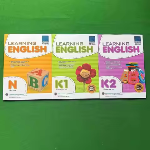 3 Books Sap Learning English N K1 K2 Children Exercise Book Singapore Kindergarten Study Textbook