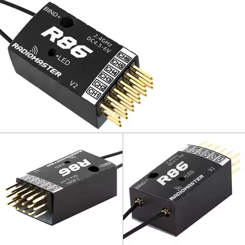 Hot RadioMaster R81 R84 R86 R86C R88 R161 R168 2.4GHz Over 1KM SBUS Nano Receiver Compatible FrSky D