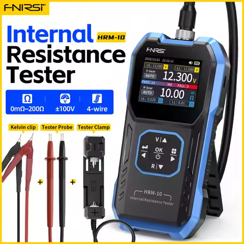 FNIRSI HRM-10 Battery Voltage Intemal Resistance Tester High-precision Trithium Lithium lron Phospha