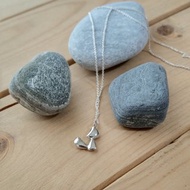 小狐狸 純銀項鍊 單墜子 無項鏈