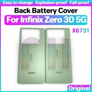 Back Battery Cover Glass Housing For Infinix zero 30 5G Rear Housing Glass Door Back Case camera len