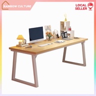 A661 Minimalist Dual Study Table, Simple Modern Bedroom Study Desk, Office WFH 【Rainbow Culture】