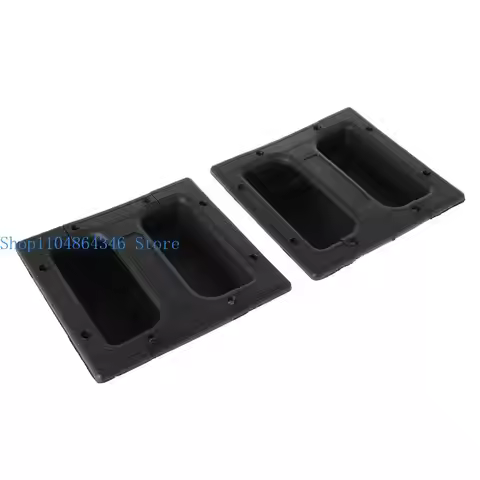 1 Set Replacement Sound Loudspeakers Recessed Handle Pull Handles Container Handle Black for Guitar 
