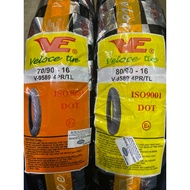 Veloce 70/90-16 80/90-16 tyre tubeless (rim 16’)