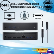 Dell Universal Dock - D6000 Docking Station (Support Type-C, Type-A and up to 3 4k Monitors)